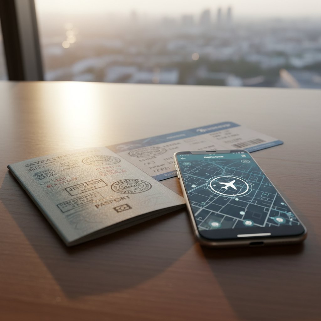 パスポートと航空券
