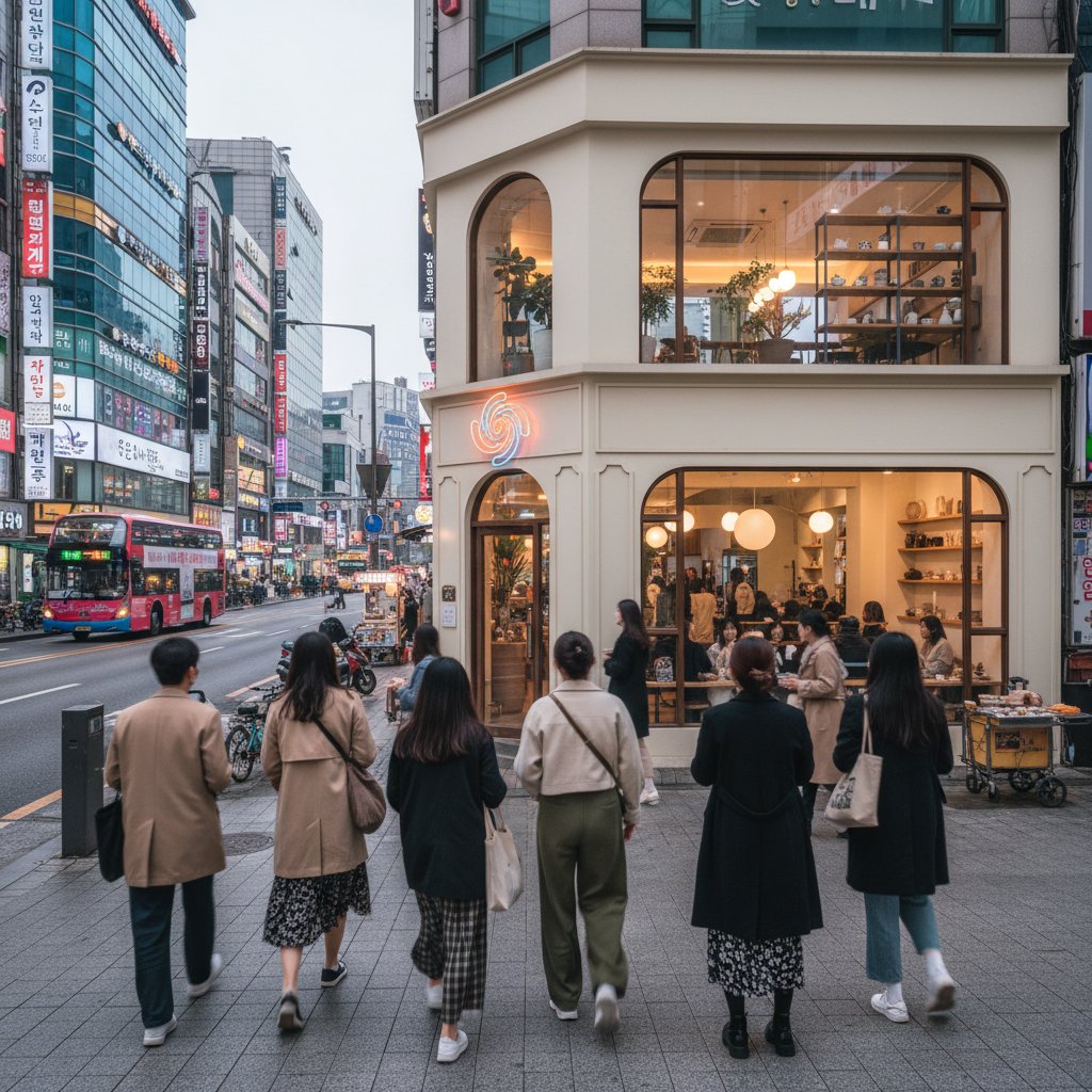 ソウルのカフェと街並み