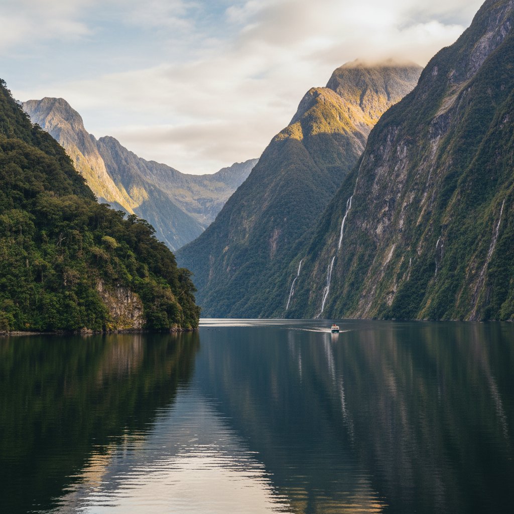 ニュージーランドのフィヨルド