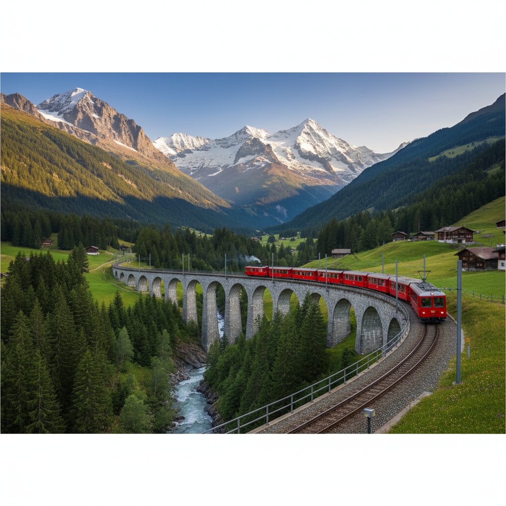 スイスの山岳鉄道