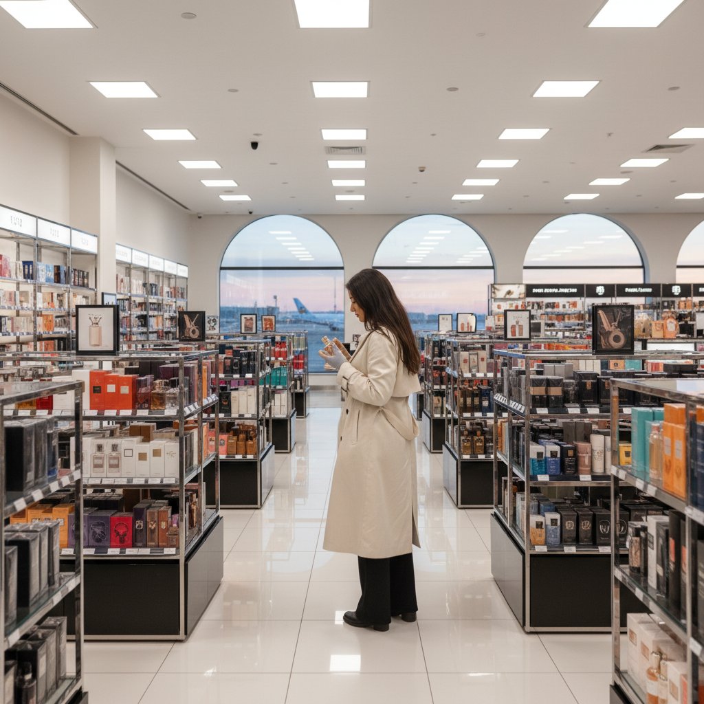 免税店でのショッピング