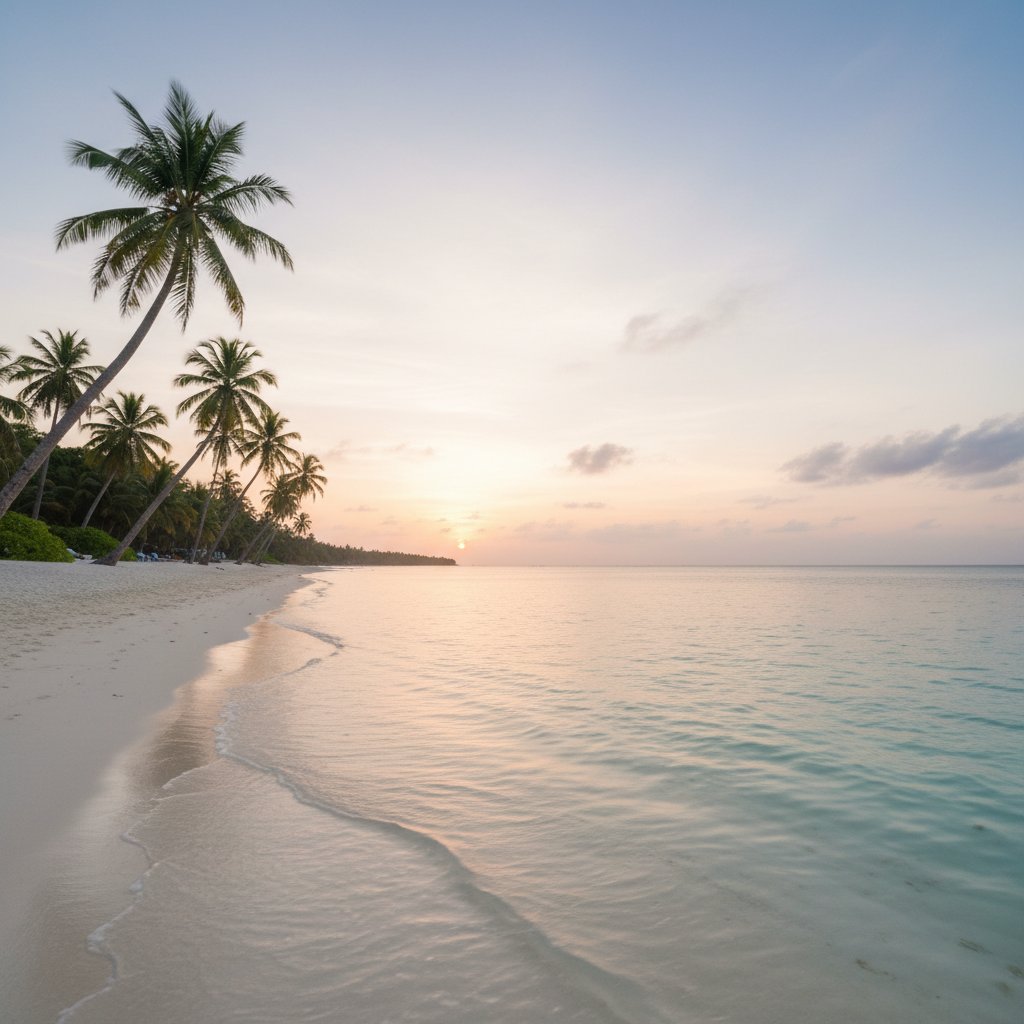 リラックスできるビーチの風景